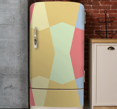 Folie Kühlschrank geometrisches einfaches muster - TenStickers