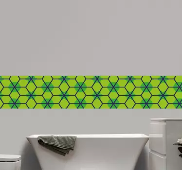 Fliesenaufkleber sechseckiges musterdesign - TenStickers