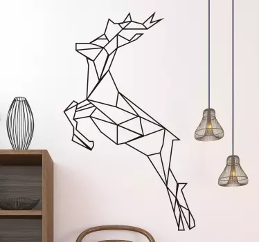 Wandtattoo geometrischer Hirsch - TenStickers
