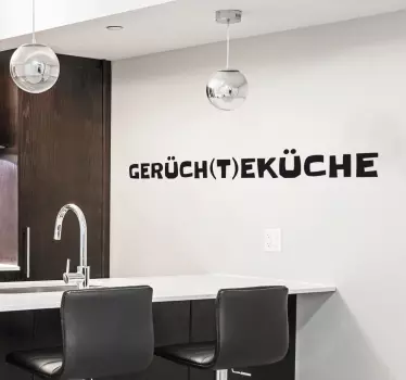 Wandtattoo Gerüchteküche - TenStickers