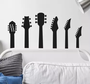 Wandtattoo Gitarrenhälse - TenStickers