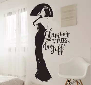 Wandtattoo Glamour - TenStickers
