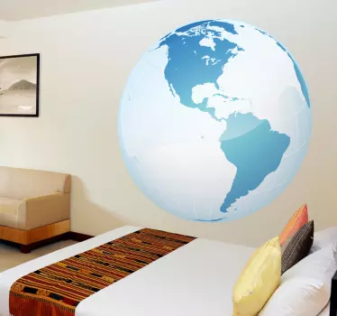 Wandtattoo Globus Amerika - TenStickers
