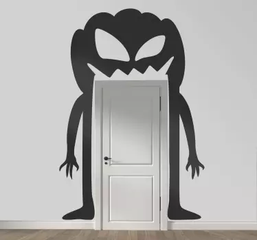 Aufkleber Halloween Türmonster - TenStickers