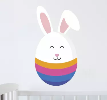 Wandtattoo Hase Ei - TenStickers