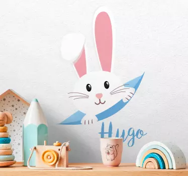 Wandtattoo baby niedliche hasenillustration - TenStickers