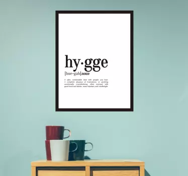 Wandtattoo Hygge Definition - TenStickers