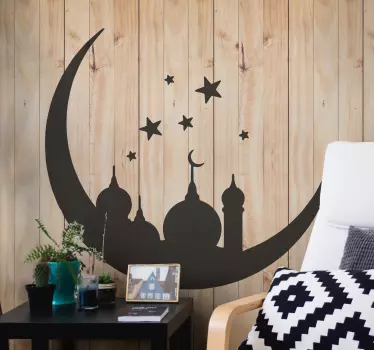 Wandtatttoo wohnzimmer arabisch orientalisches denkmal mond - TenStickers