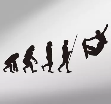 Autoaufkleber Snowboard Evolution - TenStickers