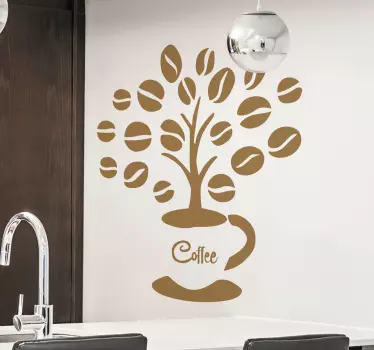 Wandtattoo Kaffeebaum - TenStickers