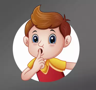 Wandtattoo Lernen Leise Sein Handzeichen - TenStickers