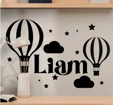 Wandtattoo Kinderzimmer individuelle einfarbige ballons - TenStickers