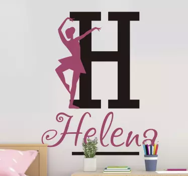Wandtattoo kinderzimmer balletttänzerin h - TenStickers