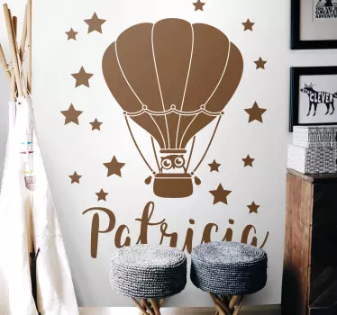 Wandtattoo Kinderzimmer benutzerdefinierter ballon am himmel - TenStickers