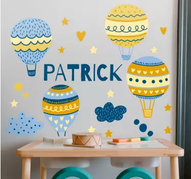 Wandtattoo Kinderzimmer benutzerdefiniertes ballonfestival - TenStickers