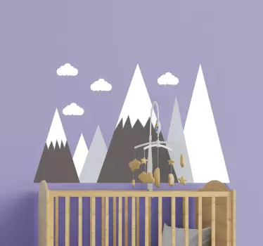 Wandtattoo kinderzimmer berglandschaft - TenStickers