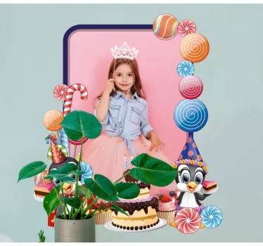 Wandtattoo kinderzimmer bunte partyelemente - TenStickers