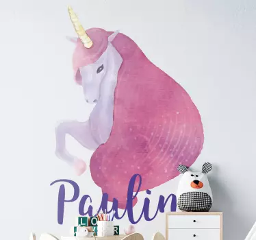 Wandtattoo kinderzimmer einhorn design kunstwerk - TenStickers