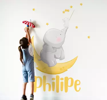 Wandtattoo kinderzimmer elefantenmond abenteuer - TenStickers