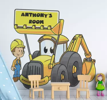 Wandtattoo kinderzimmer fahrzeugmotiv - TenStickers