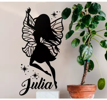 Wandtattoo kinderzimmer fee mit glitzer - TenStickers