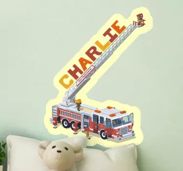 Wandtattoo kinderzimmer feuerwehr abenteuer - TenStickers