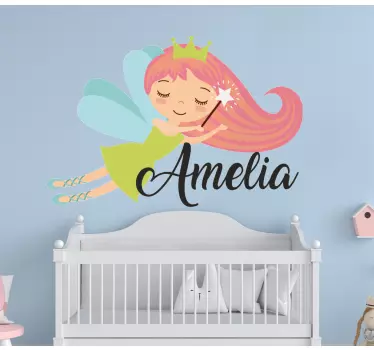 Wandtattoo kinderzimmer fliegende feenprinzessin - TenStickers