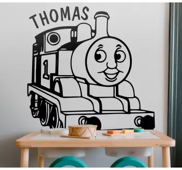 Wandtattoo kinderzimmer glücklicher zug charakter - TenStickers