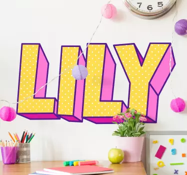 Wandtattoo kinderzimmer individuelle namensdekoration - TenStickers