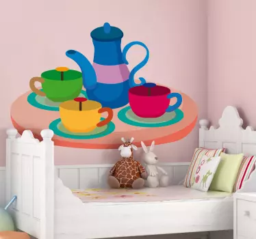 Wandtattoo Kinderzimmer Kaffee-service - TenStickers