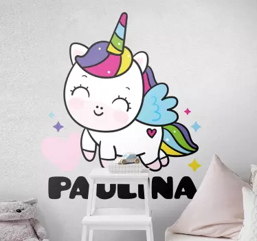 Wandtattoo kinderzimmer mit bezauberndem einhorn - TenStickers
