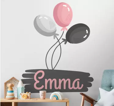 Wandtattoo kinderzimmer mit verspieltem ballonmotiv - TenStickers