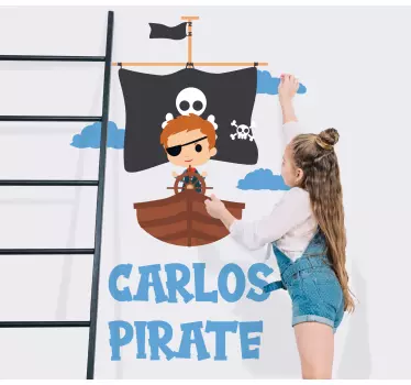 Wandtattoo kinderzimmer piratenabenteuer thema - TenStickers