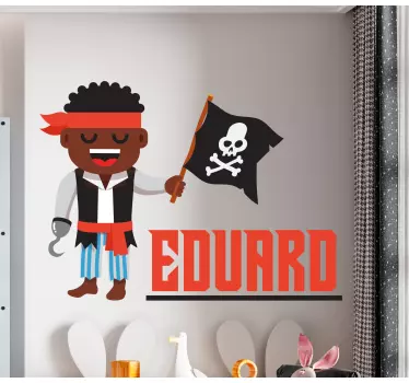 Wandtattoo kinderzimmer piratencharakter abenteuer - TenStickers