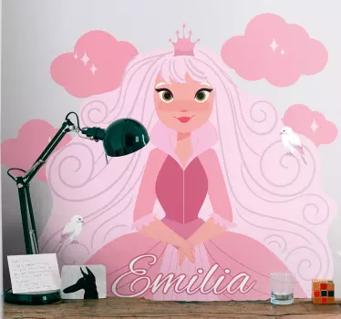 Wandtattoo Kinderzimmer prinzessinnen-charakteranpassung - TenStickers