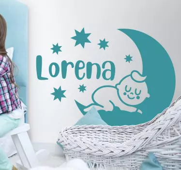Wandtattoo kinderzimmer schlafende babysterne - TenStickers