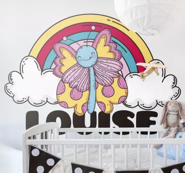 Wandtattoo Baby skurriles schmetterlingsdesign - TenStickers