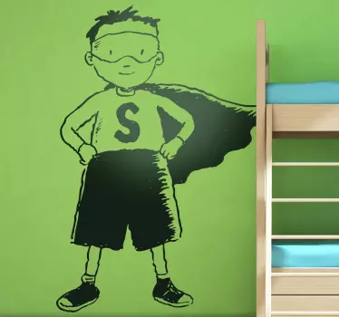Wandtattoo Kinderzimmer Superheld - TenStickers