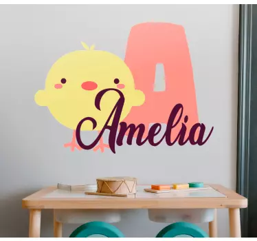 Wandtattoo kinderzimmer süßes küken design - TenStickers
