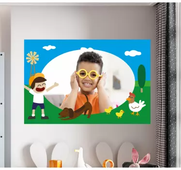 Wandtattoo kinderzimmer verspielt auf dem bauernhof - TenStickers