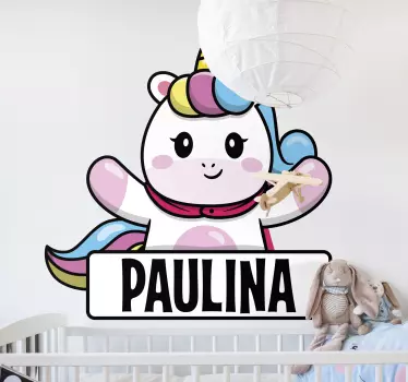 Wandtattoo kinderzimmer zauberhafte einhornfigur - TenStickers