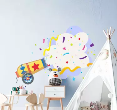 Wandtattoo Konfetti-explosion - TenStickers