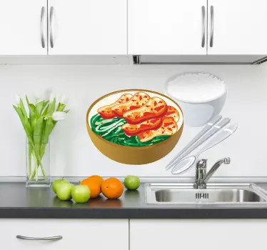 Wandtattoo Küche Asiatisches Essen - TenStickers