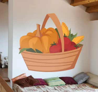 Wandtattoo Küche Gemüsekorb - TenStickers