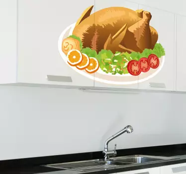 Wandtattoo Küche Huhn - TenStickers