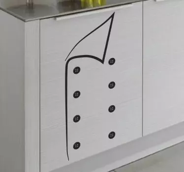 Wandtattoo Küche Kochjacke - TenStickers