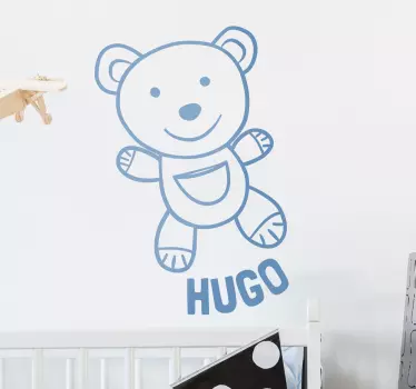 Wandtattoo Kuscheltier personalisierter Teddybär - TenStickers