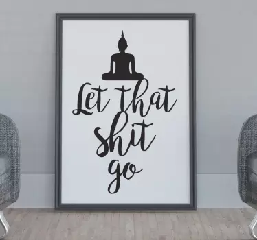 Wandtattoo Let that Shit go - TenStickers