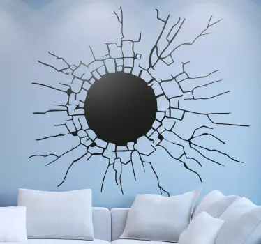 Wandtattoo Jugendzimmer Loch in der Wand - TenStickers