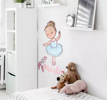 Wandtattoo Mädchen Ballerina - TenStickers
